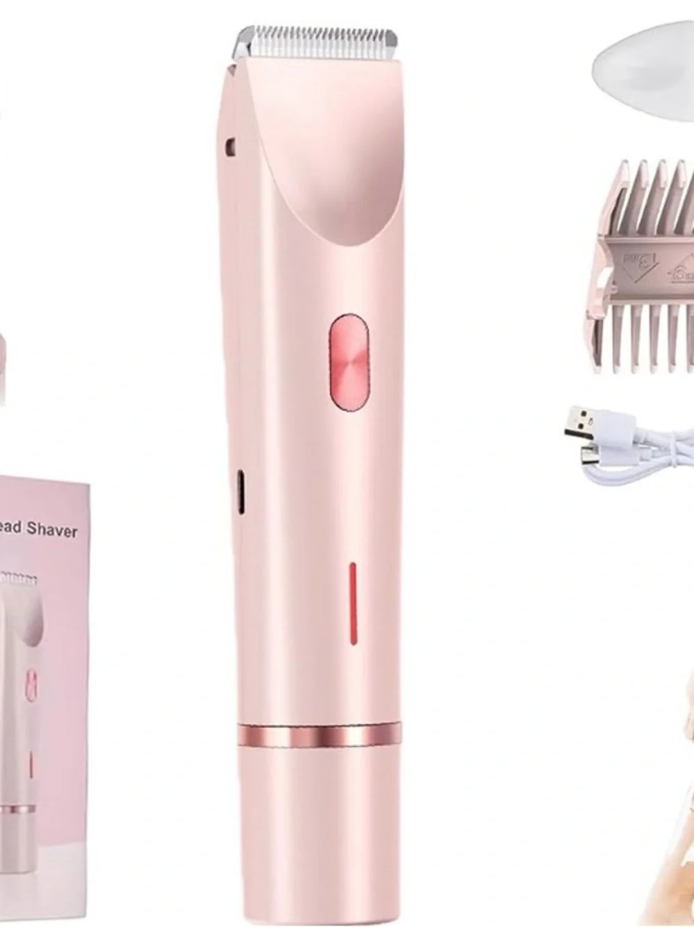 Dual-Head Shaver Women,2 in 1 Women Electric Shaver Dual-Head, Intimate Razor